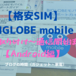 【格安SIM】BIGLOBE mobile SIM取り付け～通信開始まで