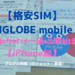 【格安SIM】BIGLOBE mobile SIM取り付け～通信開始　iPhone編
